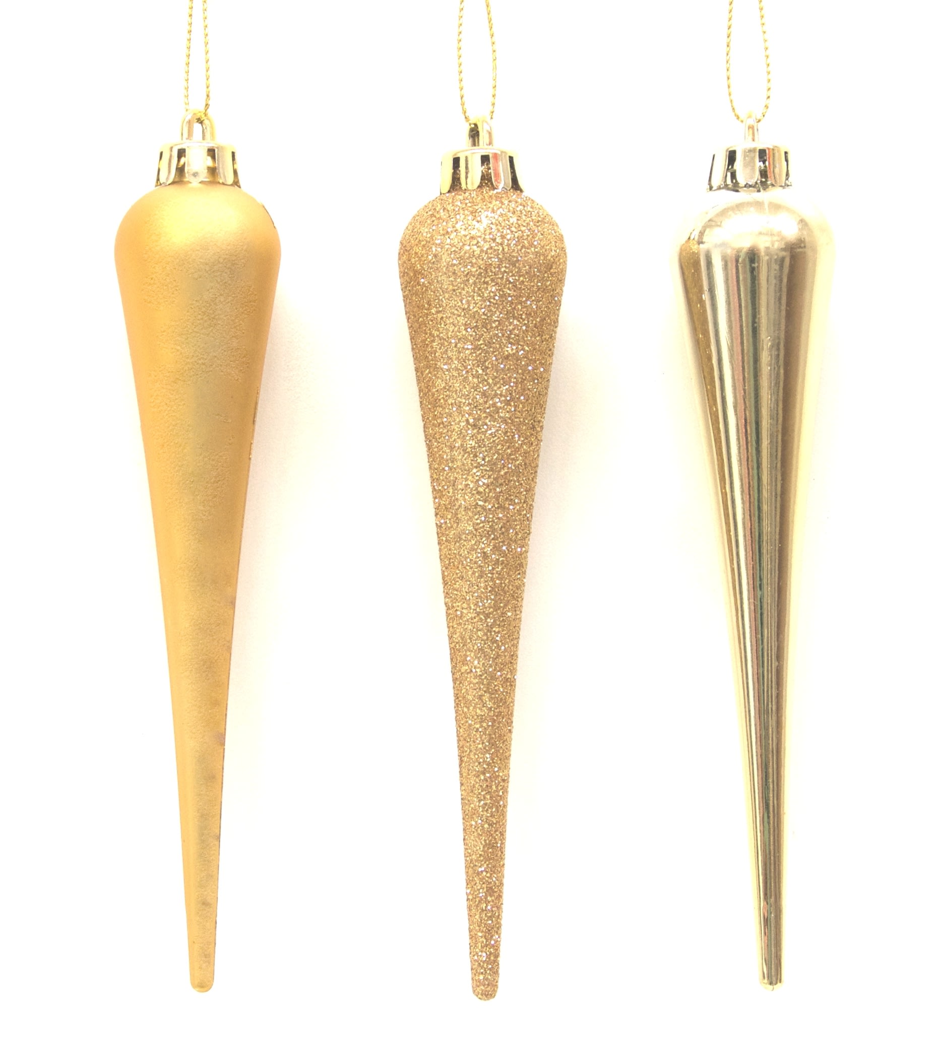 GIOCOPLAST NATALE - ADDOBBO GOCCIA ORO CM 16, IN DISPLAY