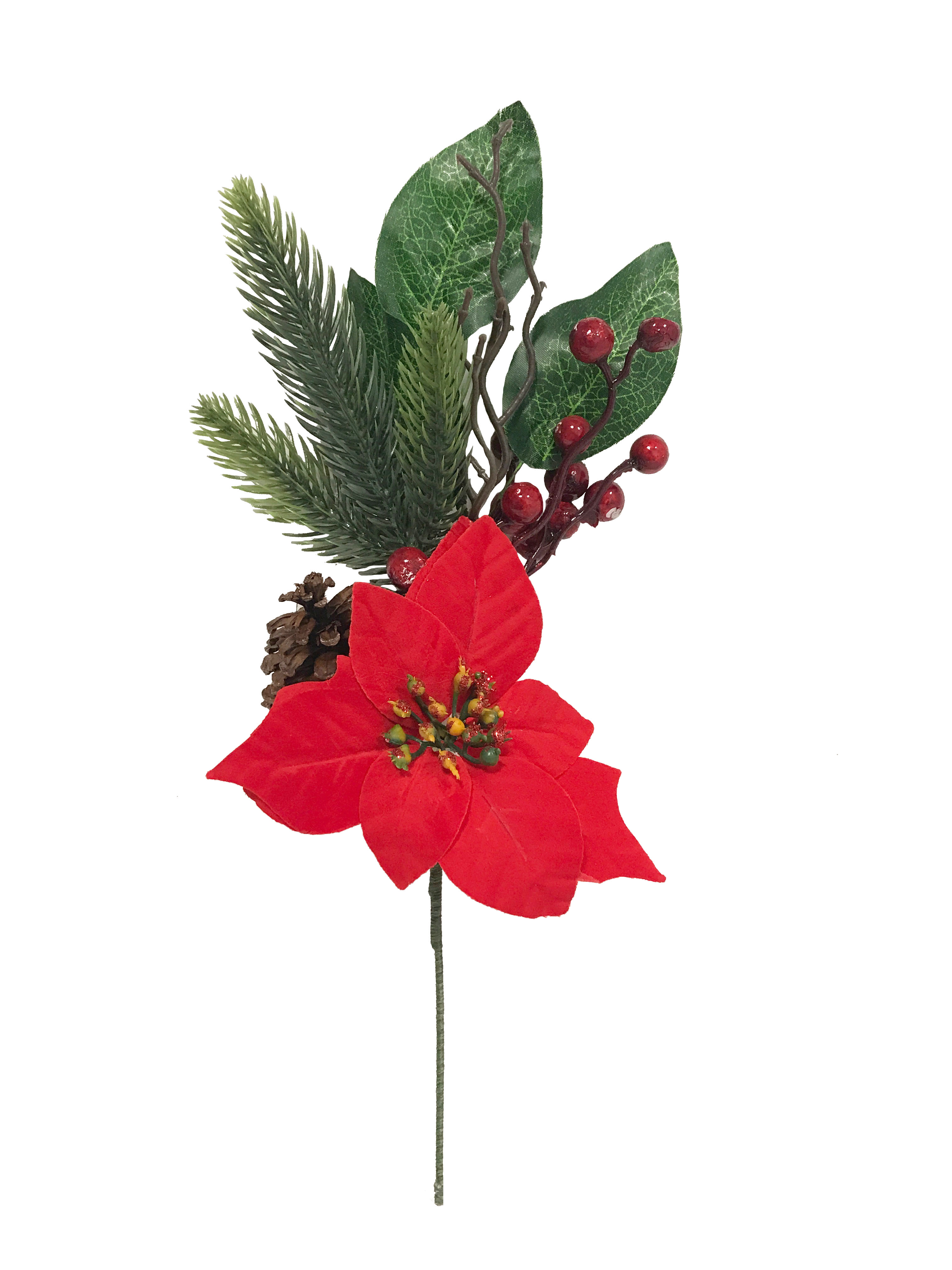 GIOCOPLAST NATALE - PICK STELLA DI NATALE CON DECORI 40 CM