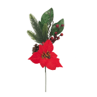 GIOCOPLAST NATALE - PICK STELLA DI NATALE CON DECORI 40 CM
