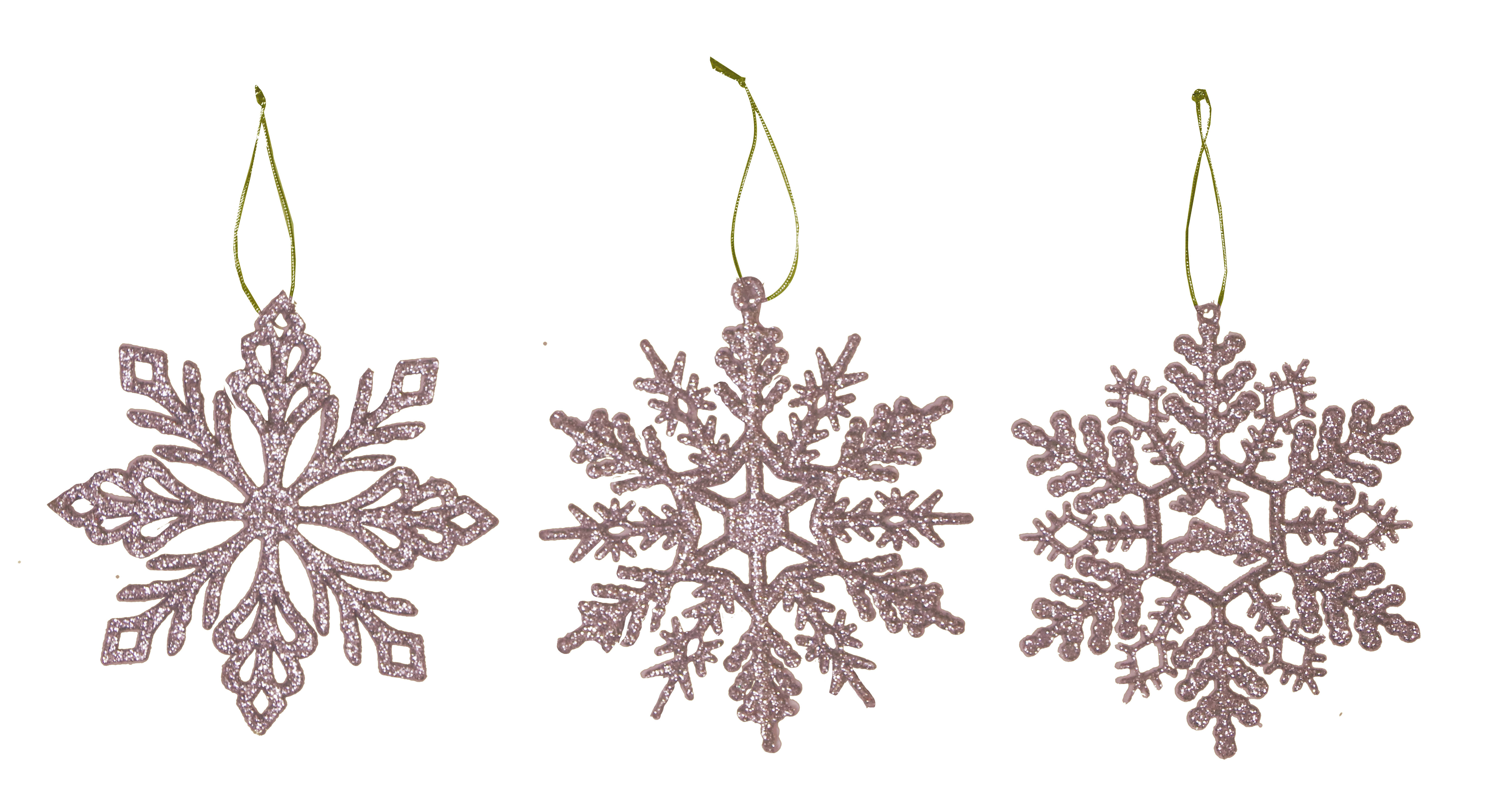 GIOCOPLAST NATALE - FIOCCO GLITTER ROSA 10 CM, MOD. ASS.