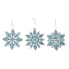 GIOCOPLAST NATALE - FIOCCO GLITTER ICE BLUE 10 CM, MOD. ASS.