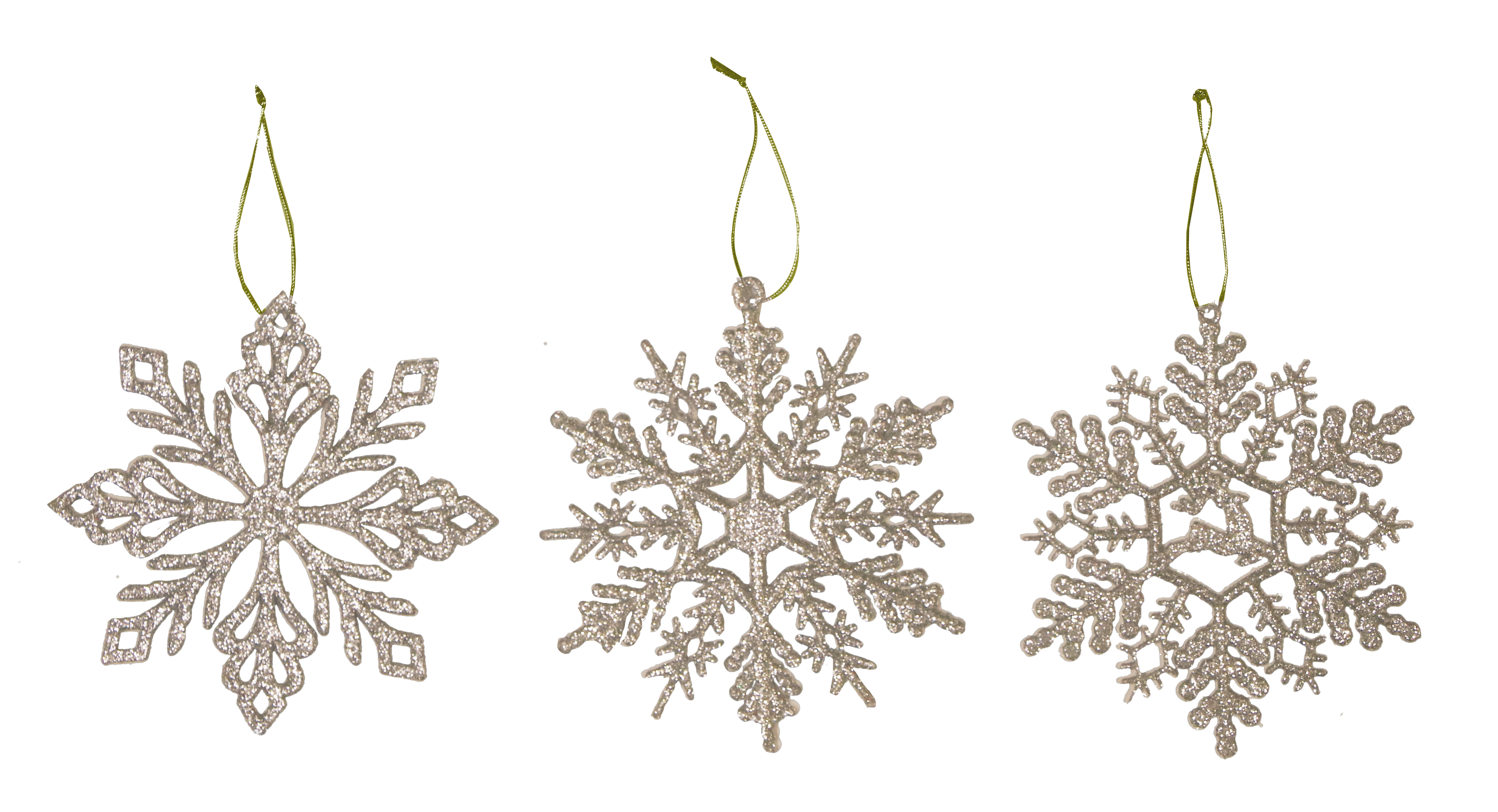 GIOCOPLAST NATALE - FIOCCO GLITTER CHAMPAGNE 10 CM, MOD. ASS.