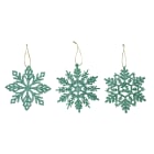 GIOCOPLAST NATALE - FIOCCO GLITTER SMERALDO 10 CM, MOD. ASS.