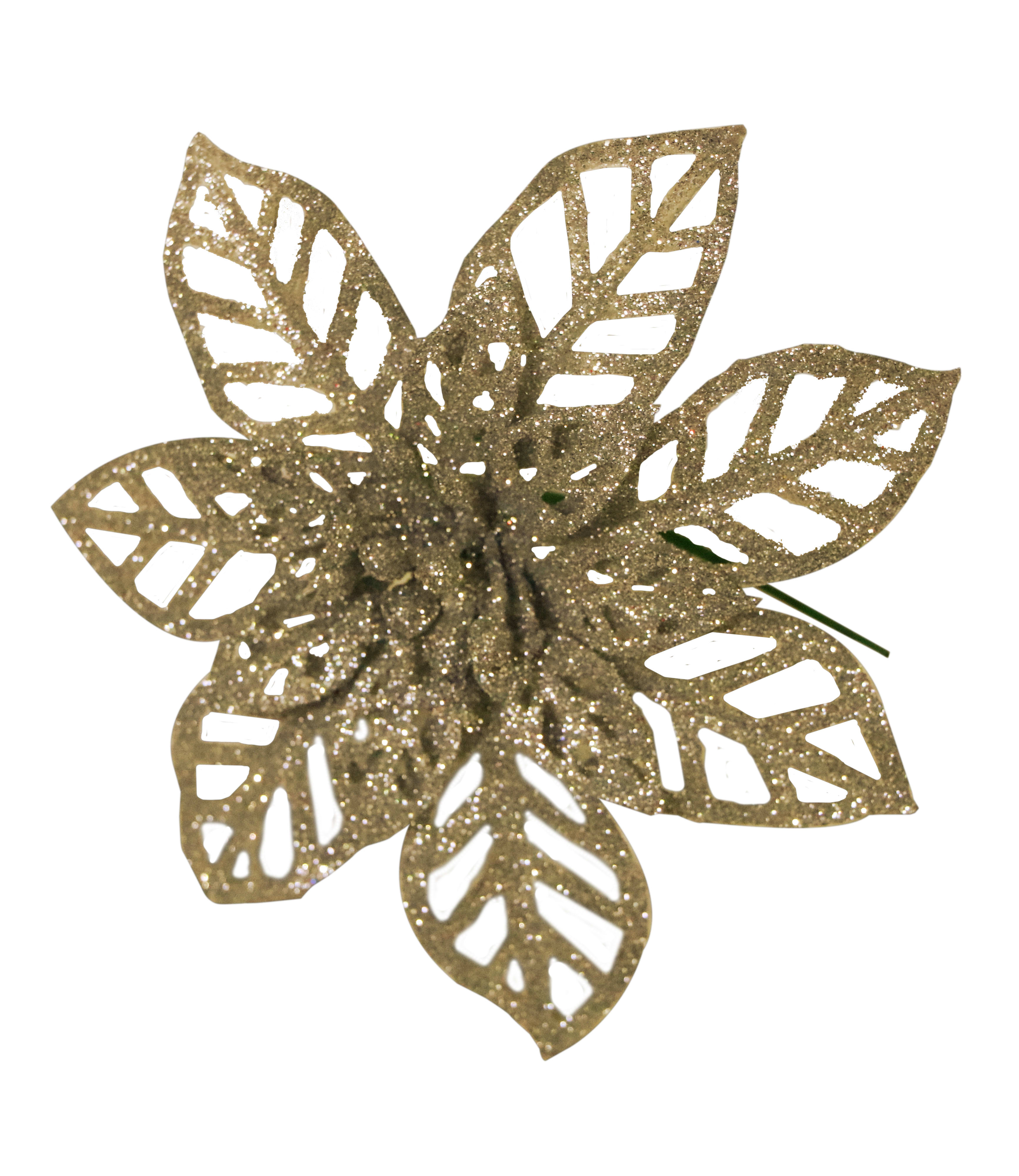 GIOCOPLAST NATALE - PICK GLITTER STELLA DI NATALE ORO 16 CM
