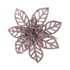 GIOCOPLAST NATALE - PICK GLITTER STELLA DI NATALE ROSA 16 CM