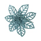 GIOCOPLAST NATALE - PICK GLITTER STELLA DI NATALE ICE BLUE 16 CM