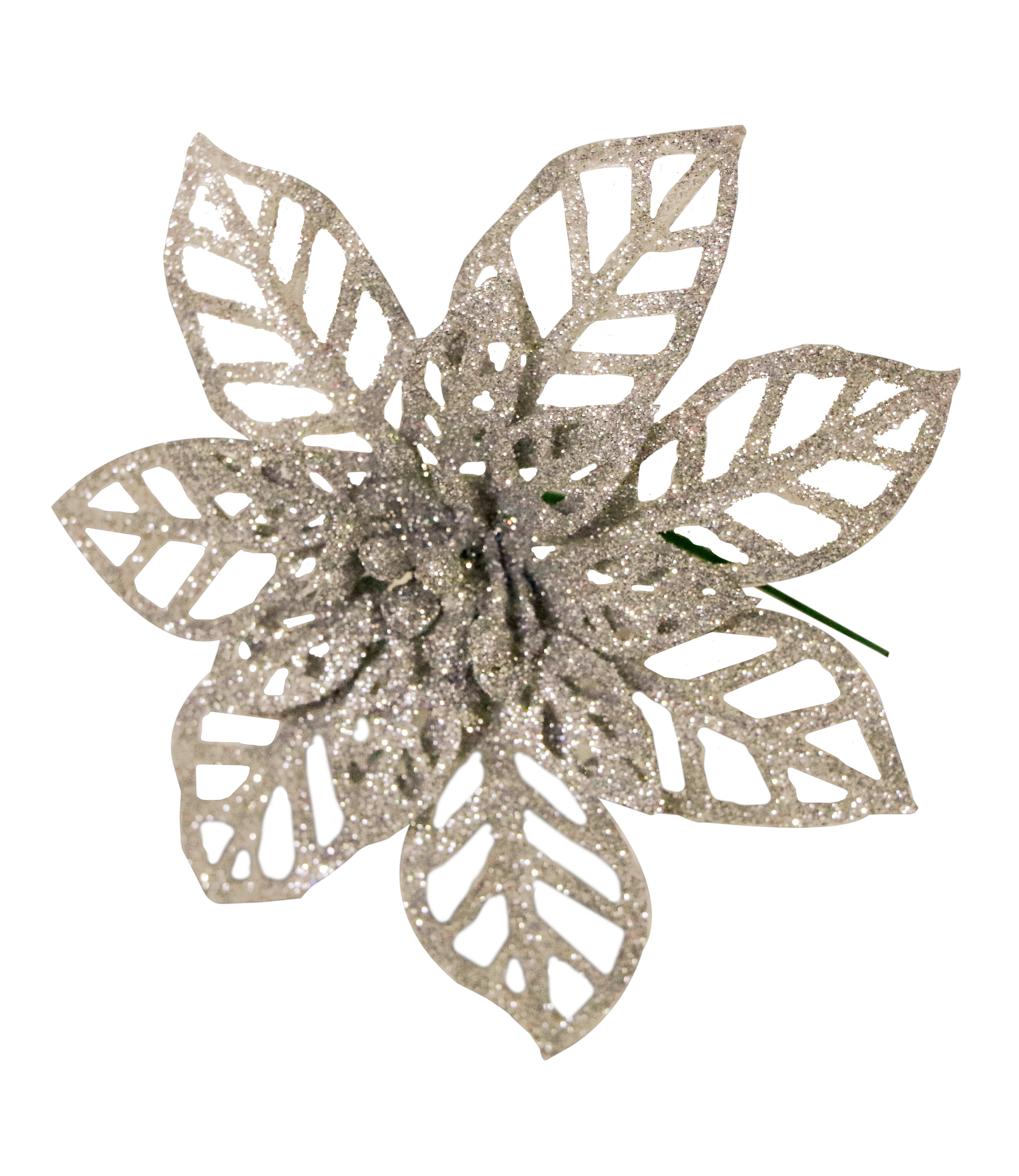 GIOCOPLAST NATALE - PICK GLITTER STELLA DI NATALE CHAMPAGNE 16 CM