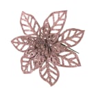 GIOCOPLAST NATALE - PICK GLITTER STELLA DI NATALE ROSE GOLD 16 CM