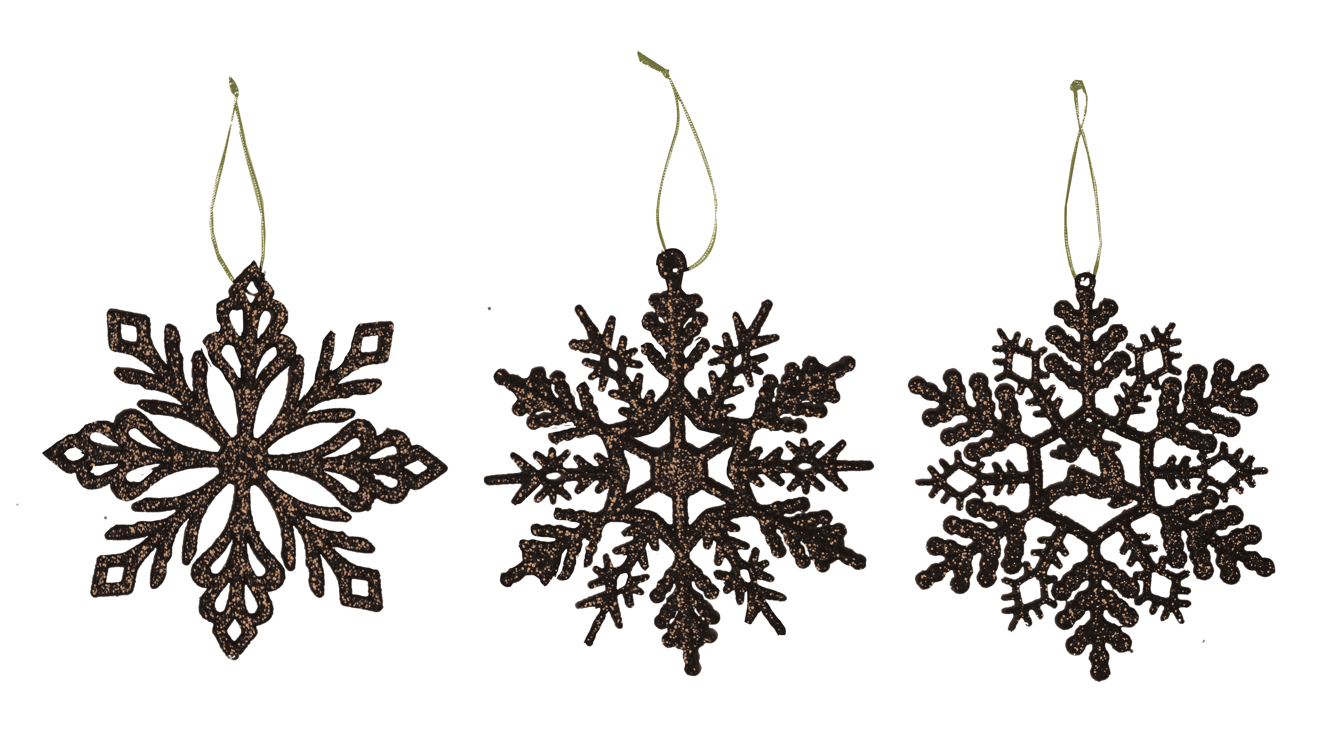 GIOCOPLAST NATALE - FIOCCO GLITTER COFFEE 10 CM, MOD. ASS.