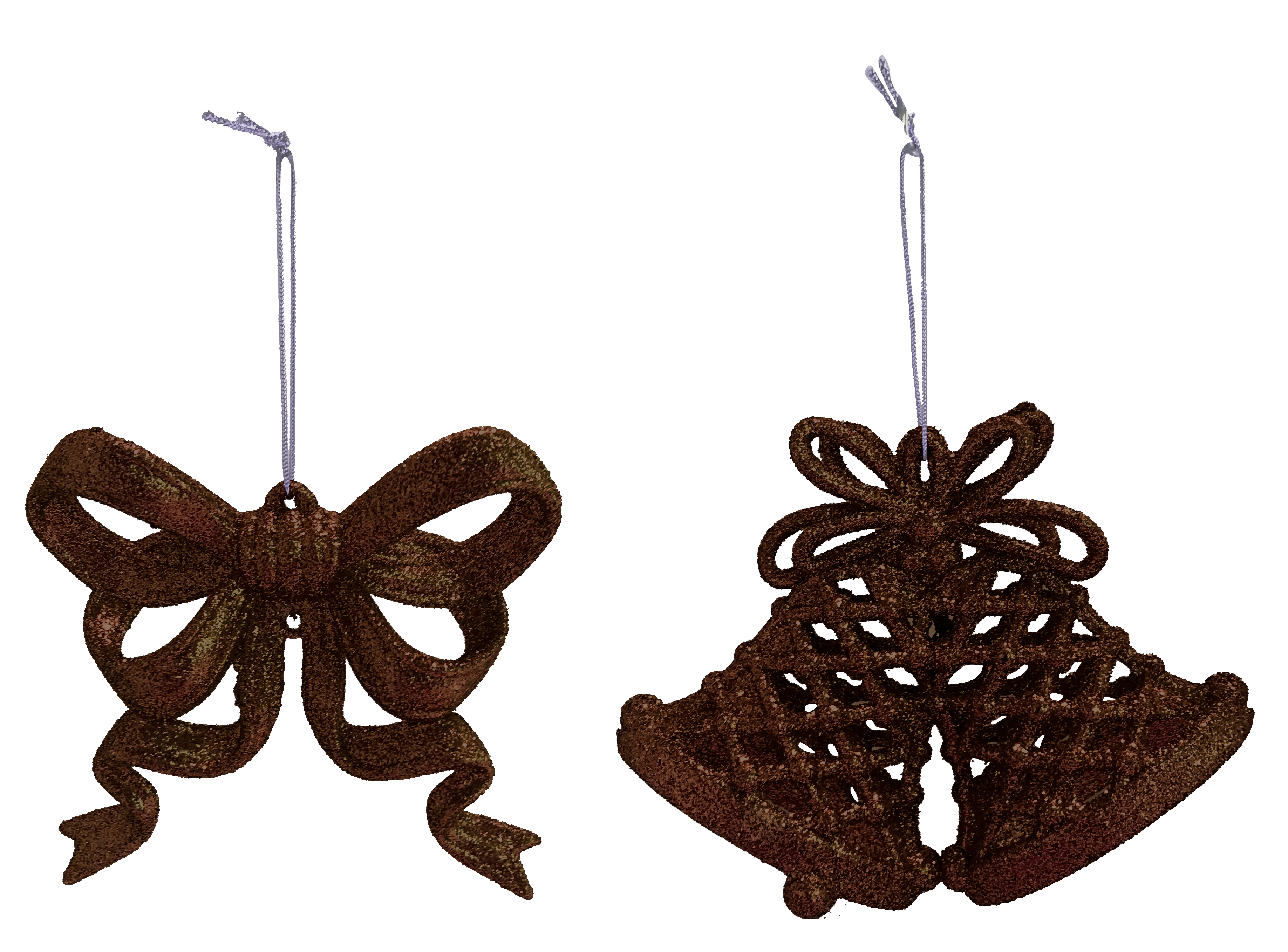 GIOCOPLAST NATALE - ADDOBBO 2D GLITTER COFFEE 8CM, SOGG. ASS.