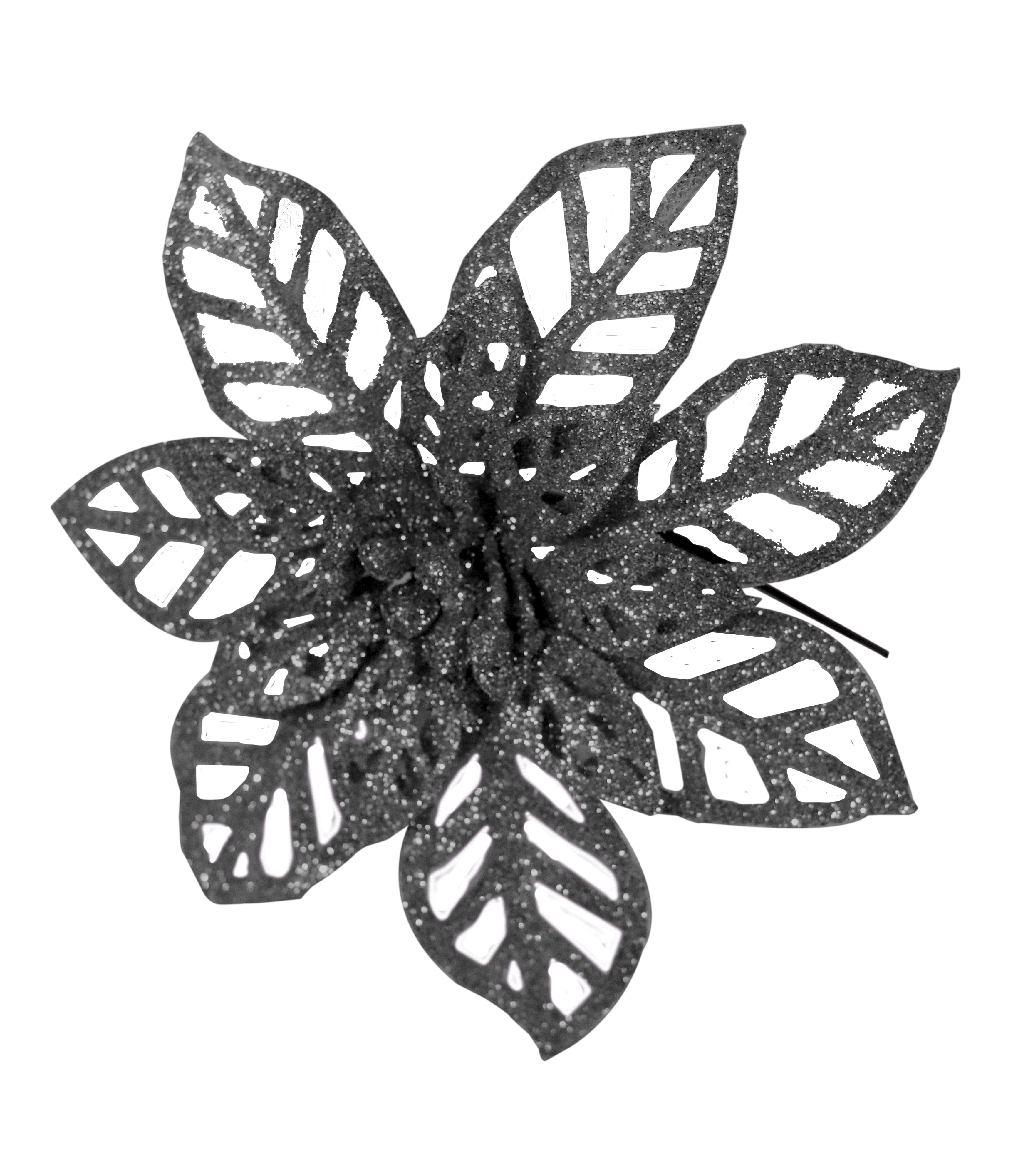 GIOCOPLAST NATALE - PICK GLITTER STELLA DI NATALE TITANIUM 16 CM