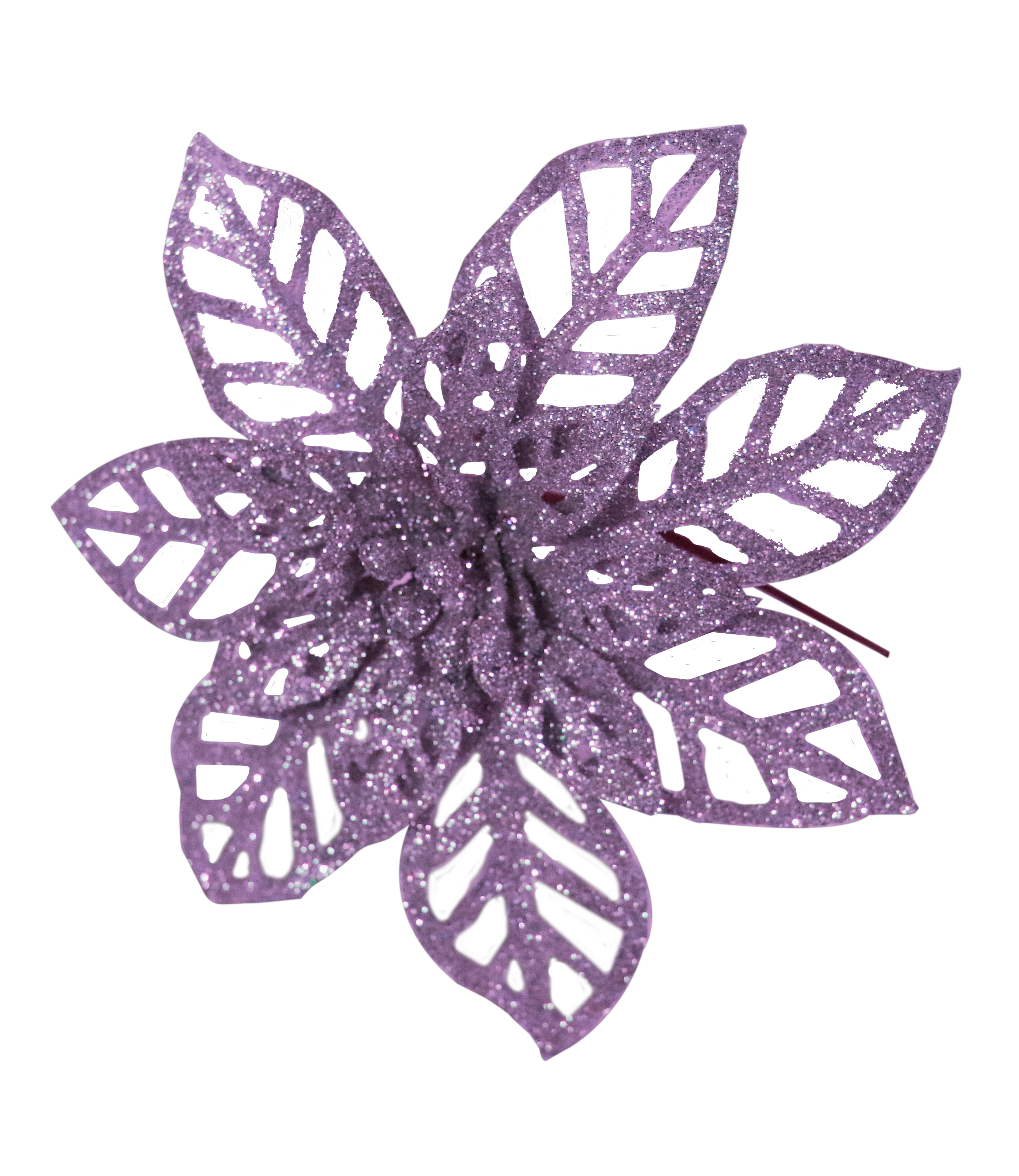 GIOCOPLAST NATALE - PICK GLITTER STELLA DI NATALE PURPLE 16 CM