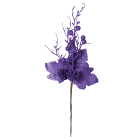 GIOCOPLAST NATALE - PICK GLITTER PURPLE 41 CM CON PIGNE E BACCHE