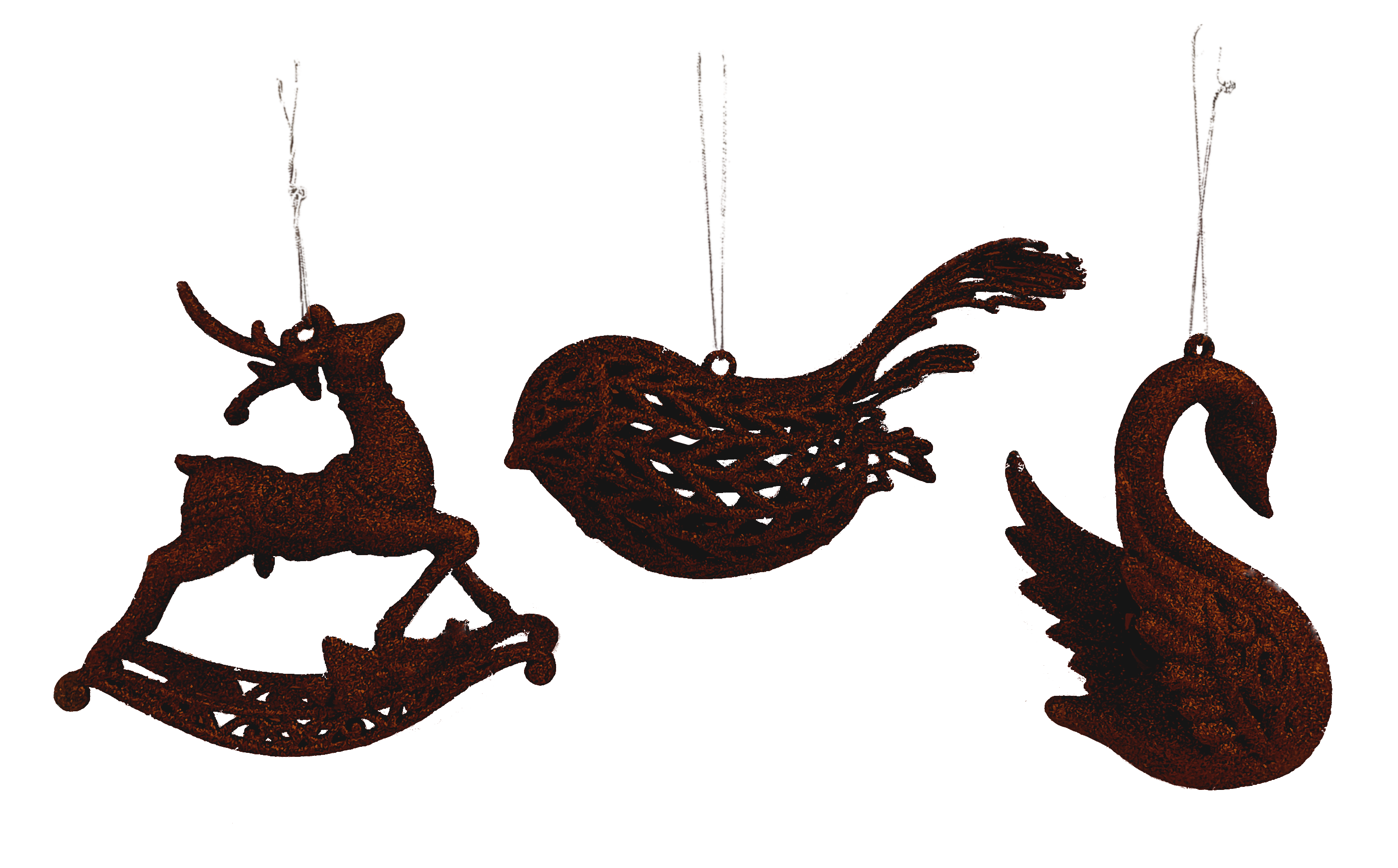 GIOCOPLAST NATALE - ANIMALETTO 3D GLITTER COFFEE 10-14CM, MOD. ASS.