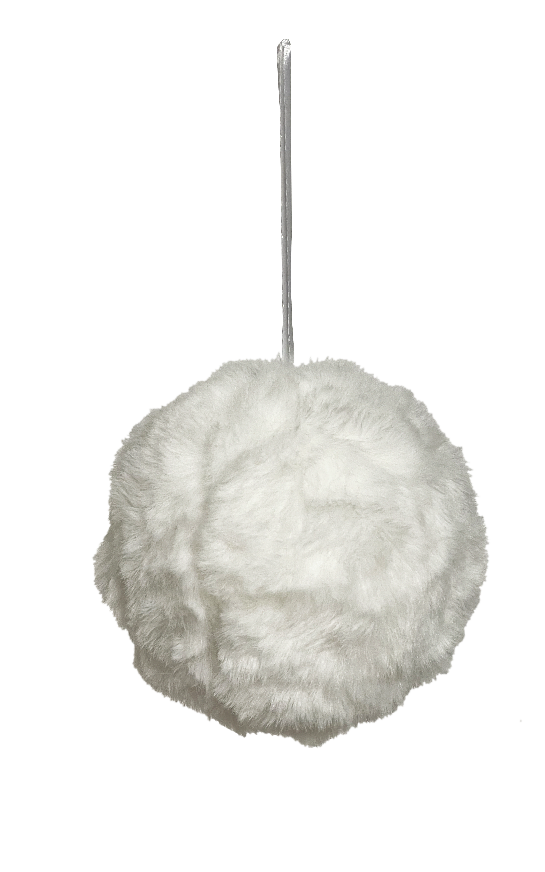 GIOCOPLAST NATALE - SFERA FLUFFY BIANCA D. 8CM