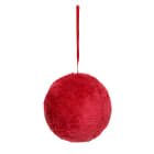 GIOCOPLAST NATALE - SFERA FLUFFY ROSSA D. 8CM