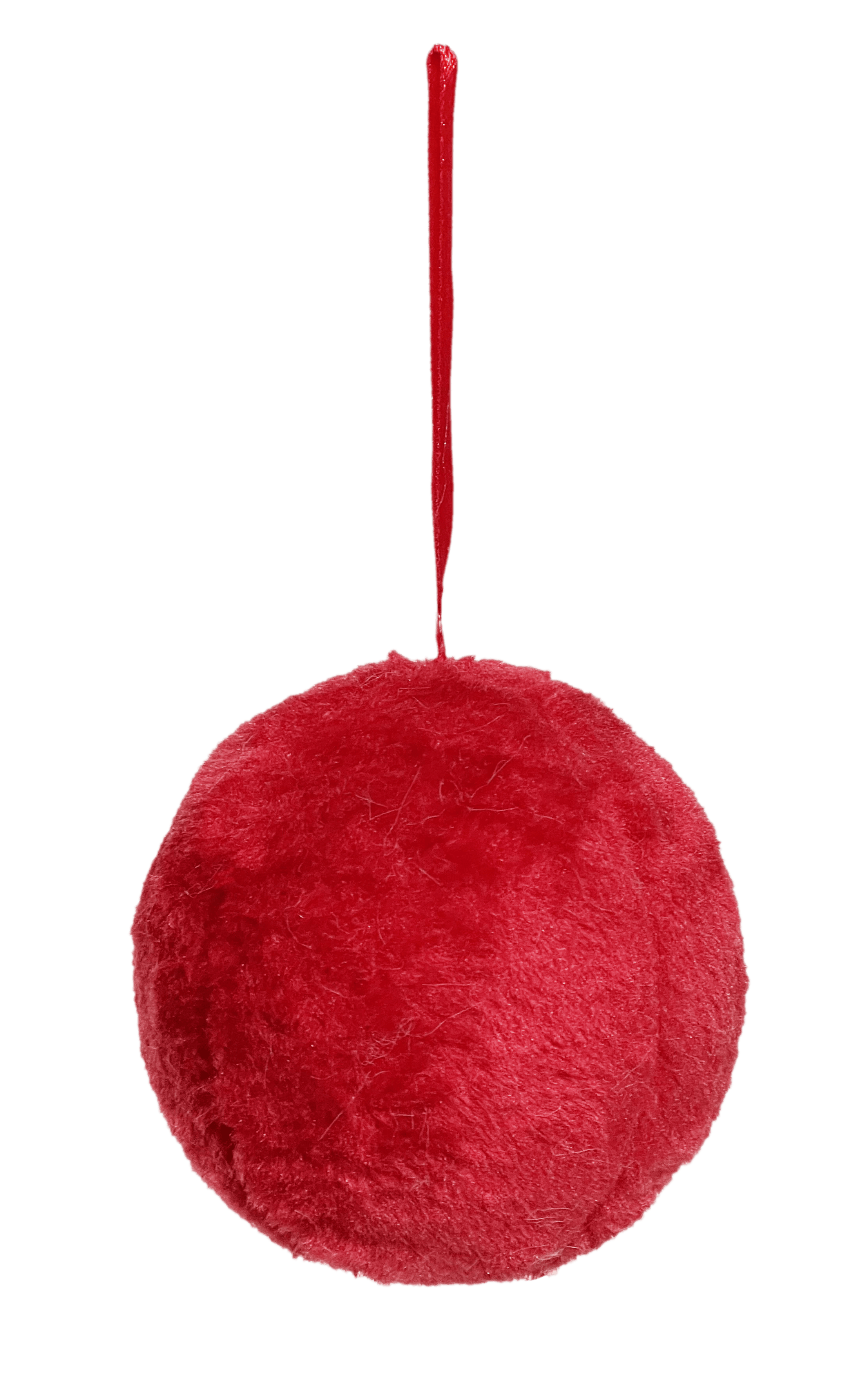 GIOCOPLAST NATALE - SFERA FLUFFY ROSSA D. 10CM