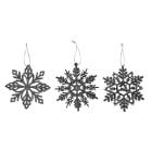GIOCOPLAST NATALE - FIOCCO GLITTER BLACK 10 CM, MOD. ASS.
