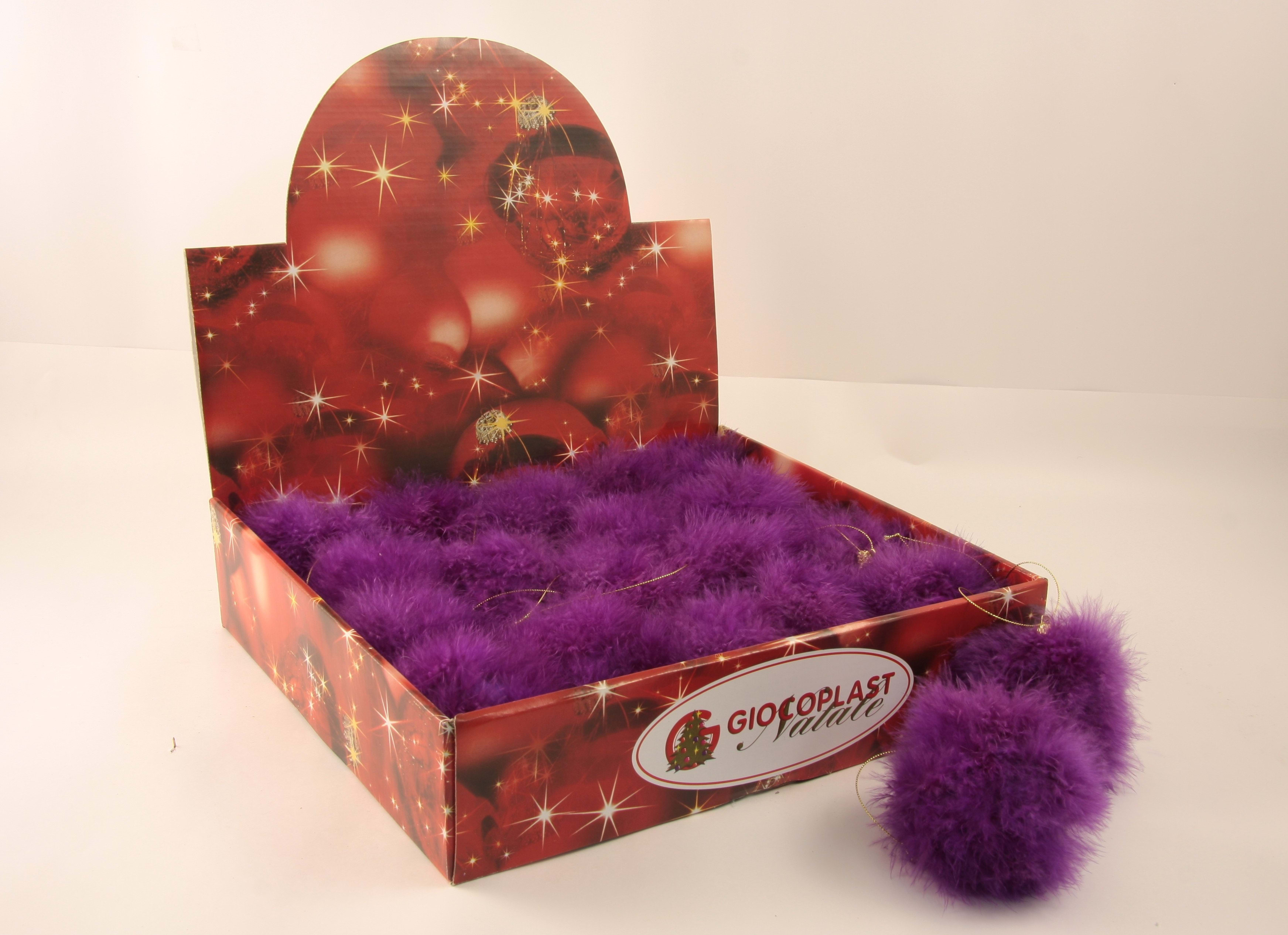 GIOCOPLAST NATALE - SFERA BOA VIOLA D.10, IN EXPO DA 24PZ.