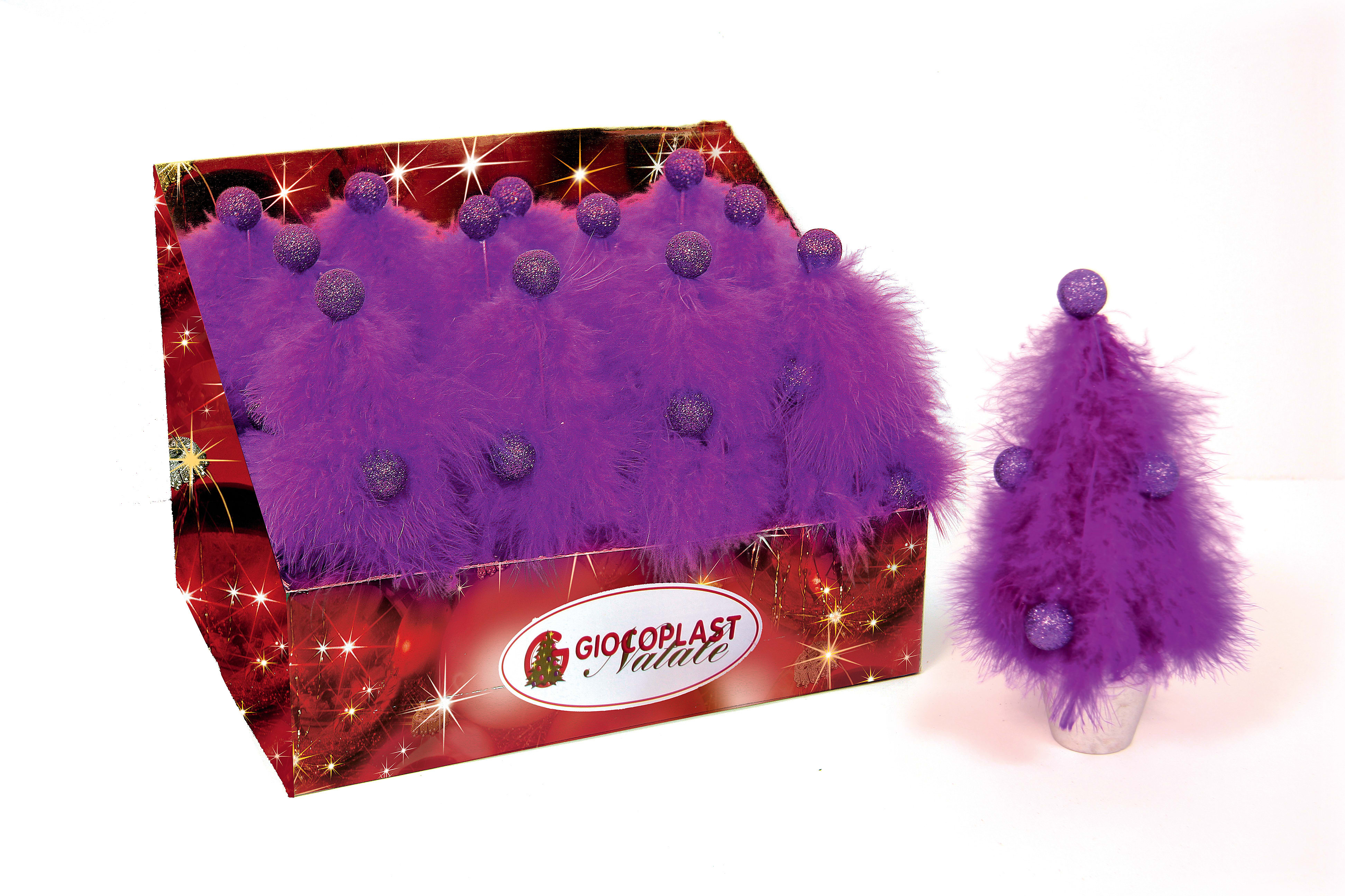 GIOCOPLAST NATALE - ALBERINO BOA VIOLA CM.22, IN EXPO DA 12PZ.