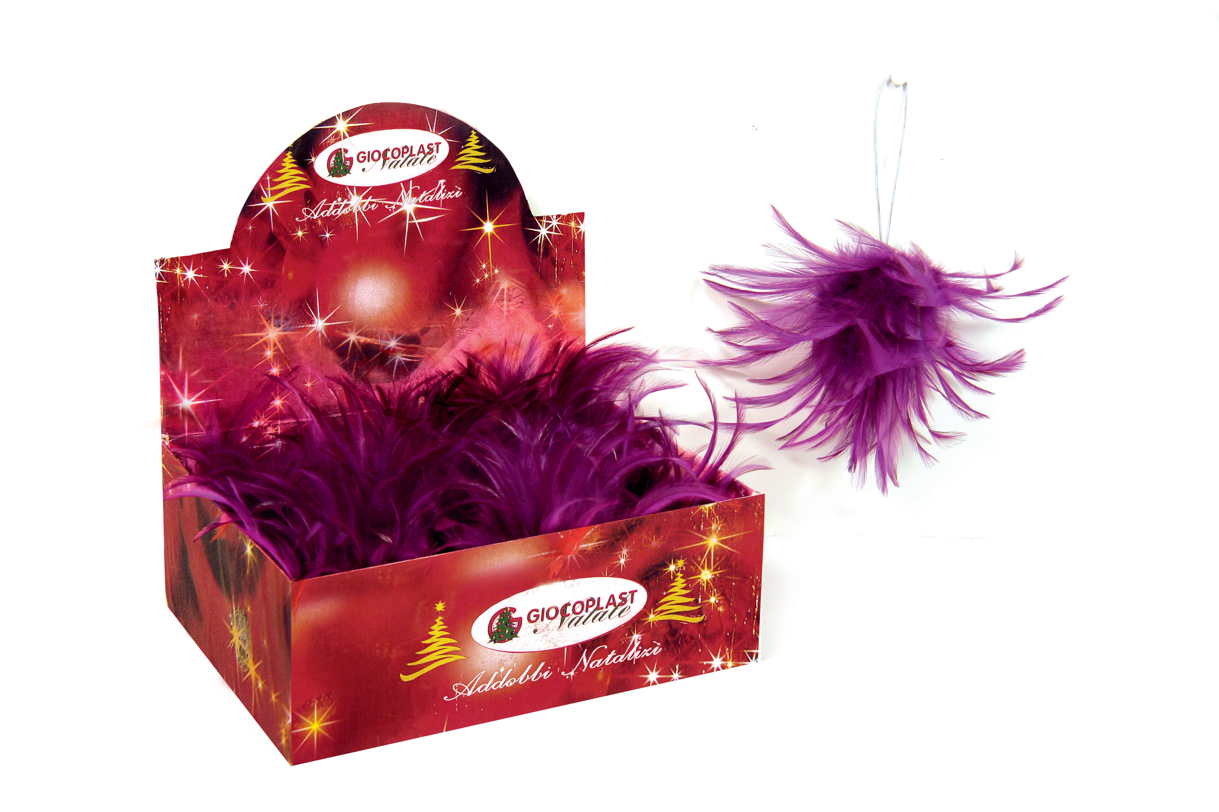 GIOCOPLAST NATALE - PIGNA BOA VIOLA CM.20, IN EXPO DA 12PZ.