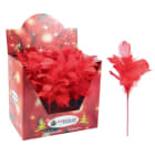 GIOCOPLAST NATALE - PICK BOA FIORE ROSSO CM.25, IN EXPO DA 36PZ.