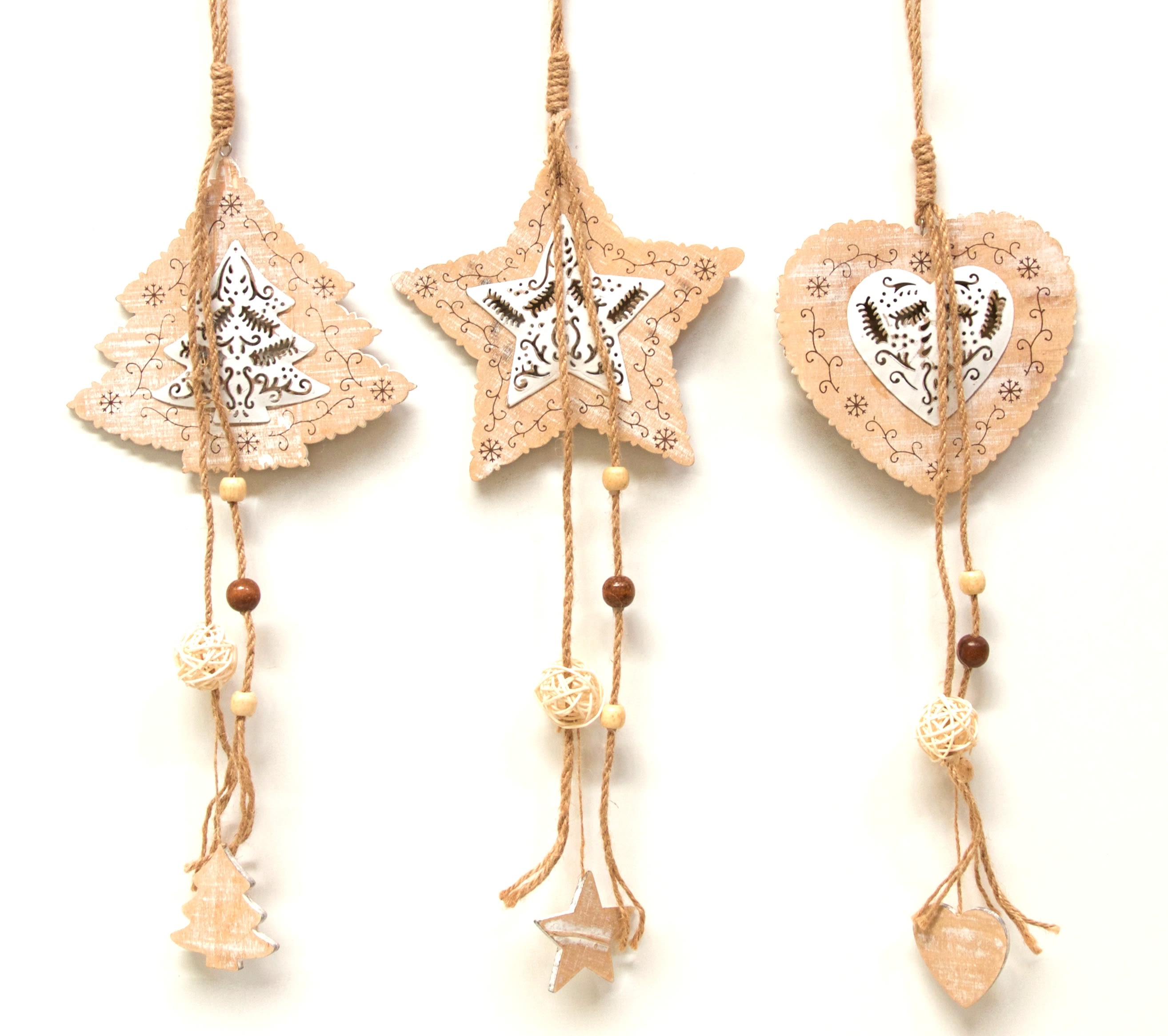 GIOCOPLAST NATALE - ADDOBBI LEGNO ASS. CM 47 34011598