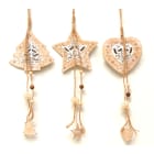 GIOCOPLAST NATALE - ADDOBBI LEGNO ASS. CM 47