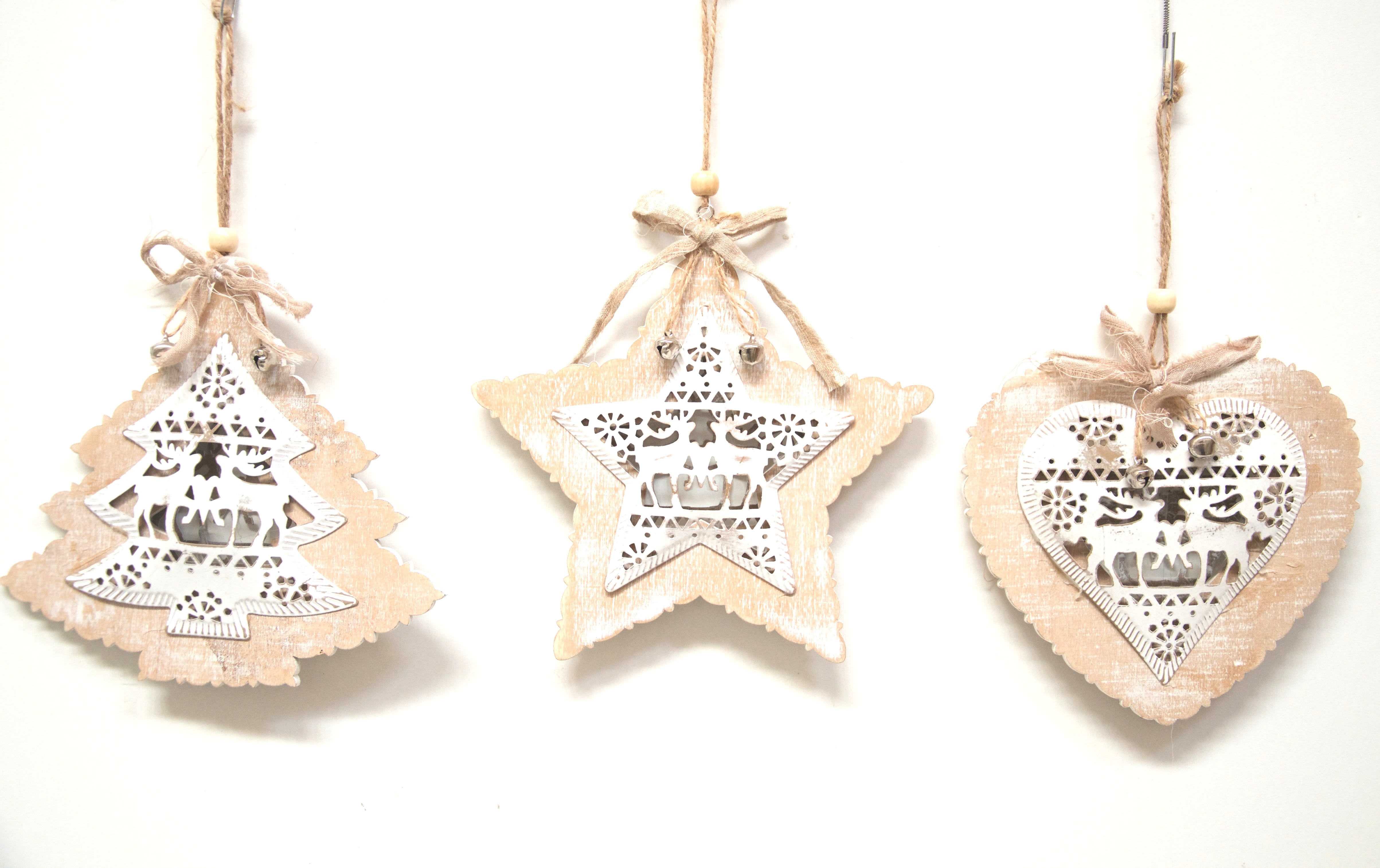 GIOCOPLAST NATALE - ADDOBBI LEGNO ASS. CM 27