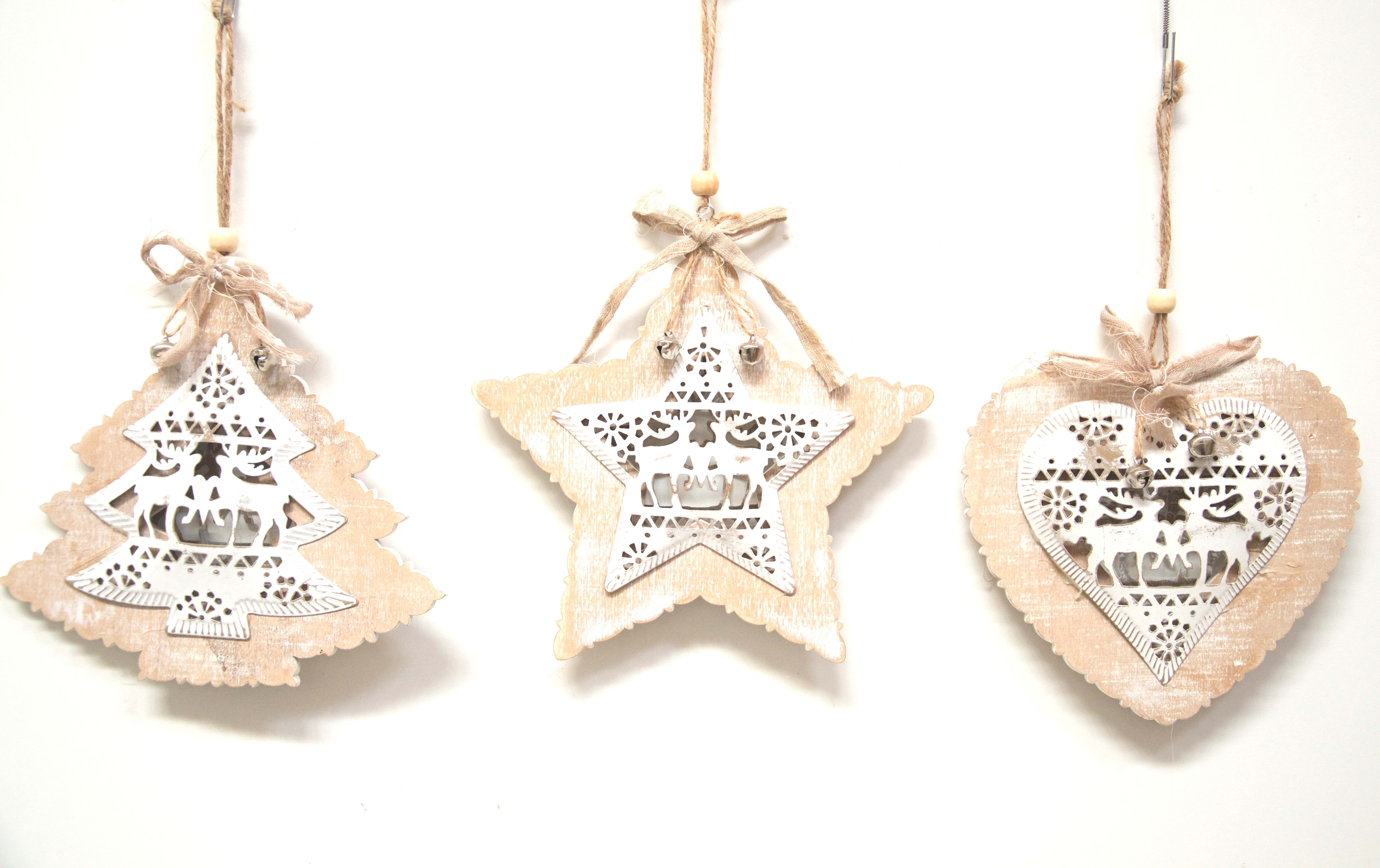 GIOCOPLAST NATALE - ADDOBBI LEGNO ASS. CM 27