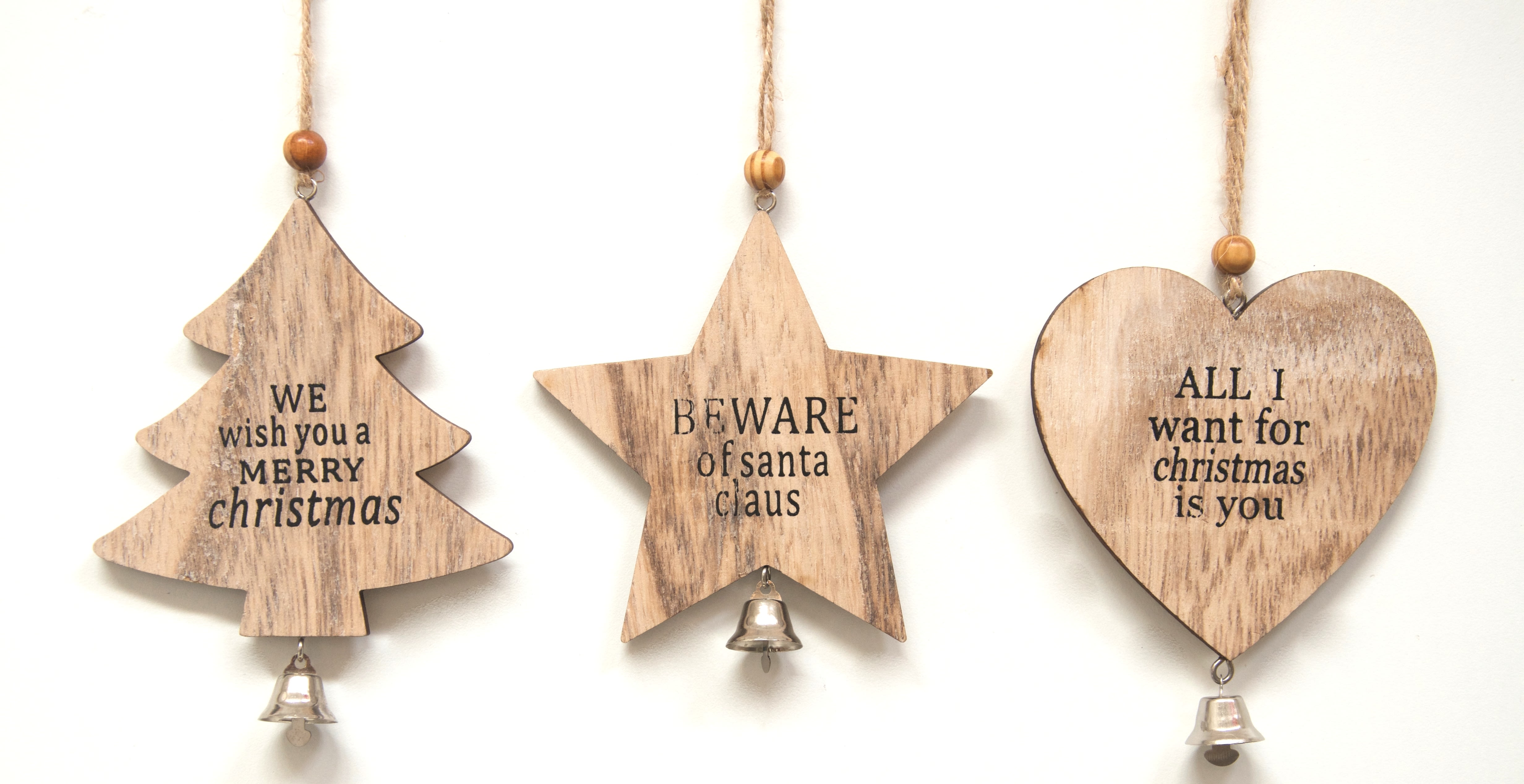 GIOCOPLAST NATALE - ADDOBBO LEGNO, 3 ASS 14 CM 34011732