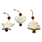 GIOCOPLAST NATALE - ADDOBBO LEGNO SBIANCATO CM 9 - 3 MOD ASS