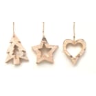 GIOCOPLAST NATALE - ADDOBBO LEGNO CM 11 - 3 ASS