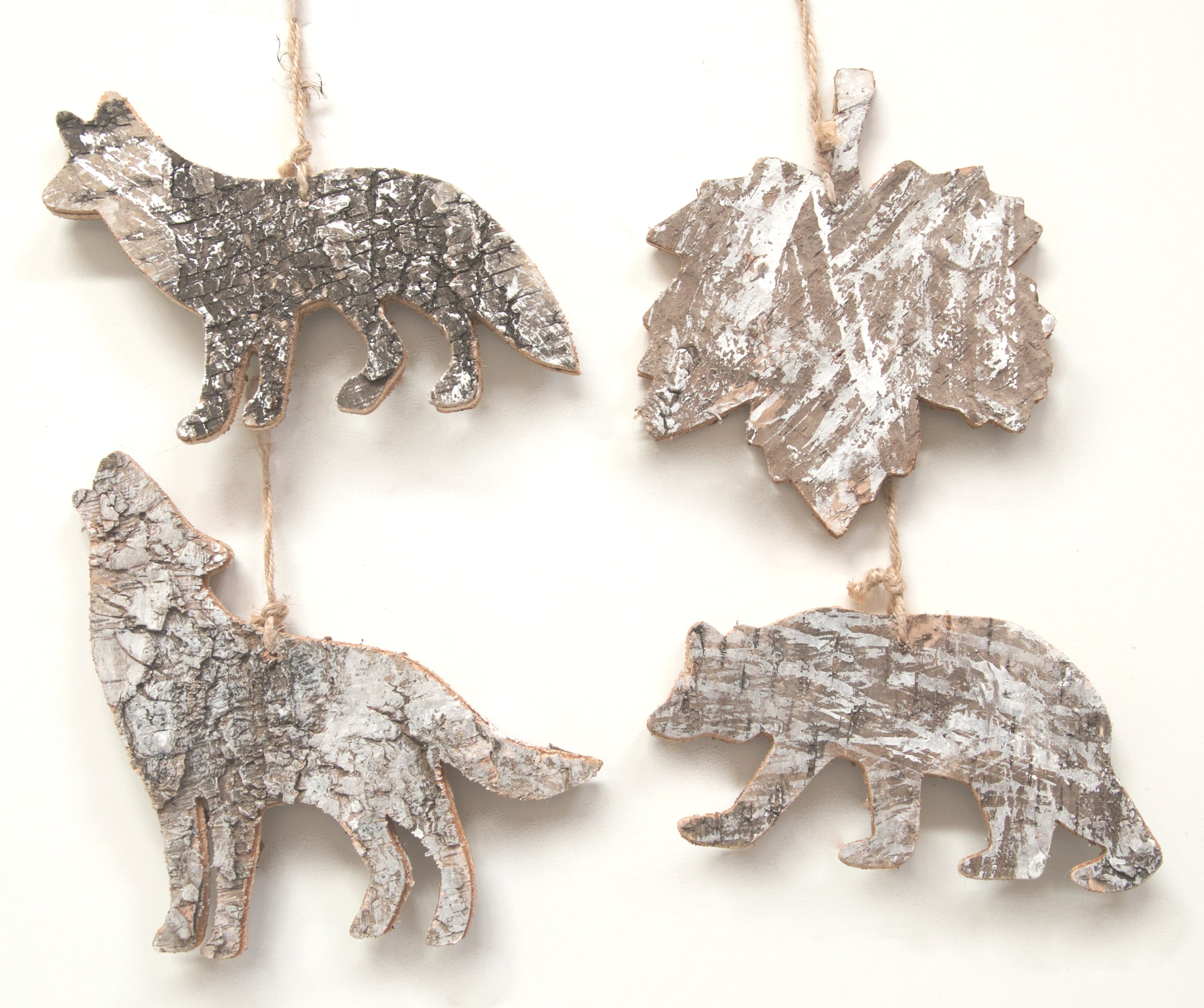 GIOCOPLAST NATALE - ADDOBBO LEGNO GRIGIO CM 15 - 4 ASS 34015282