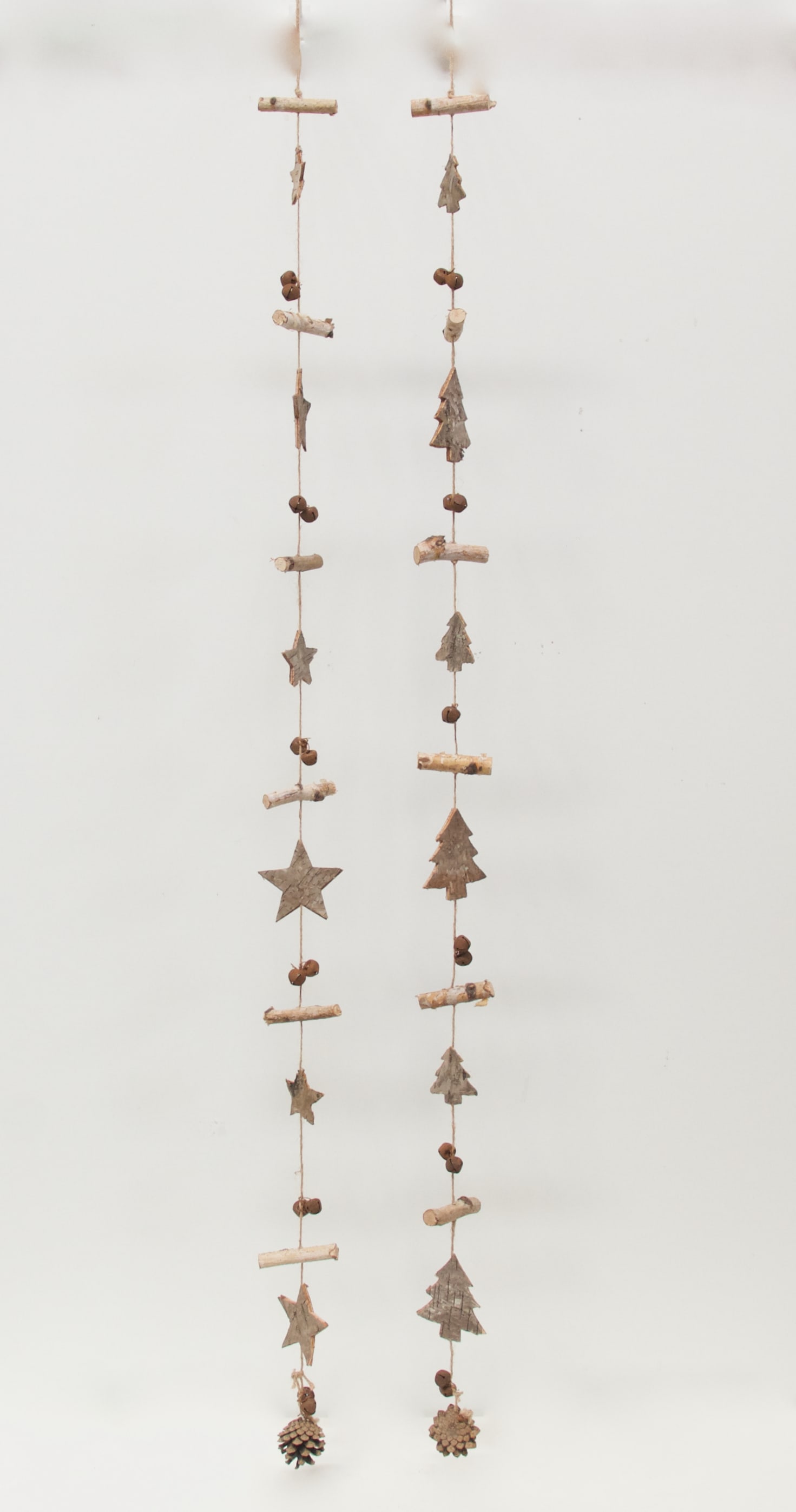 GIOCOPLAST NATALE - GHIRLANDA LEGNO E PIGNE CM 130 - 2 ASS
