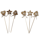 GIOCOPLAST NATALE - PICK LEGNO NATURA CM 28 - 6 ASS