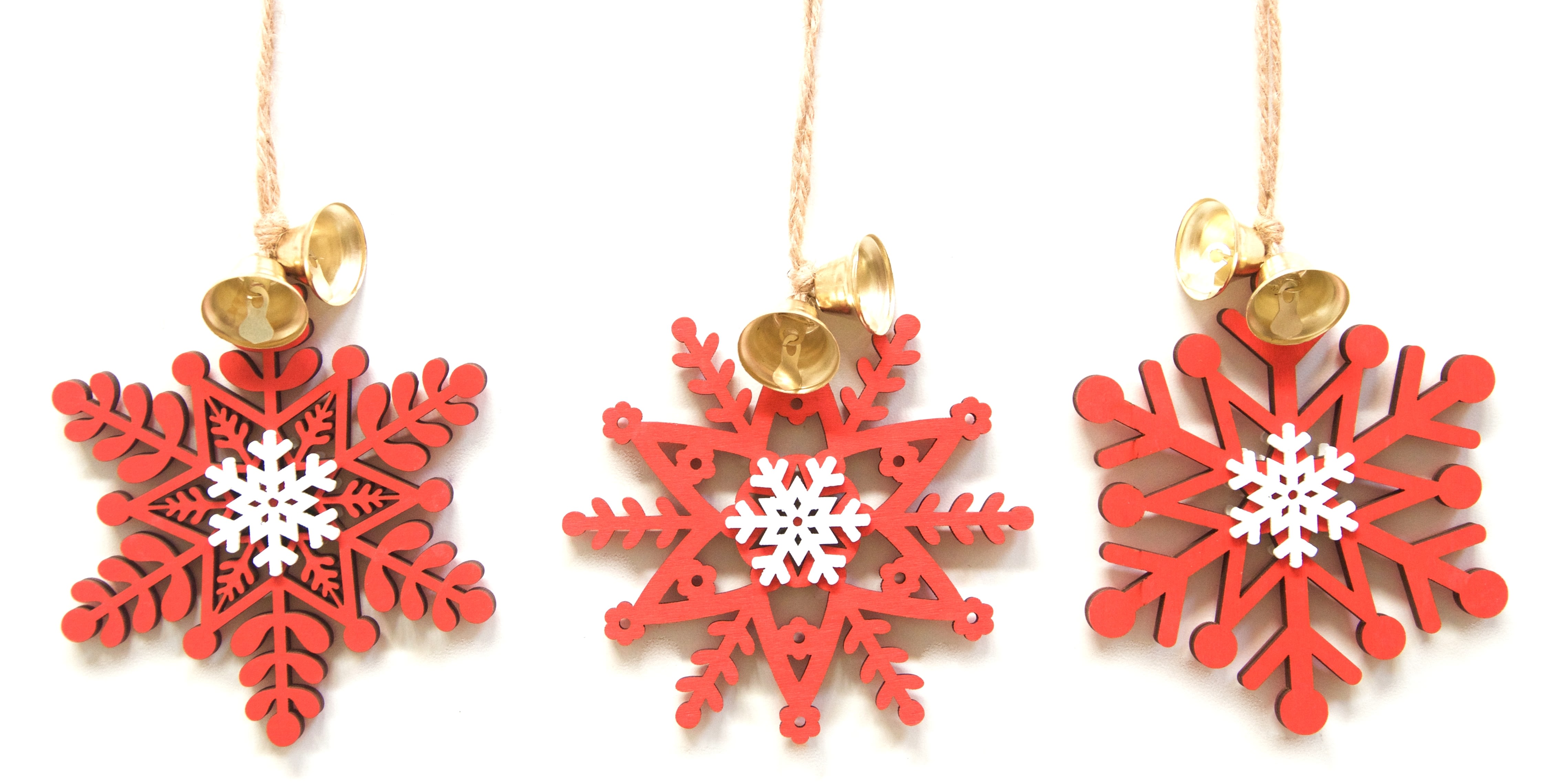 GIOCOPLAST NATALE - ADDOBBO LEGNO FIOCCO ROSSO, CM 10, 3 ASS, IN DISPLAY DA 72 PZ 34016974