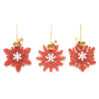 GIOCOPLAST NATALE - ADDOBBO LEGNO FIOCCO ROSSO, CM 10, 3 ASS, IN DISPLAY DA 72 PZ 34016974