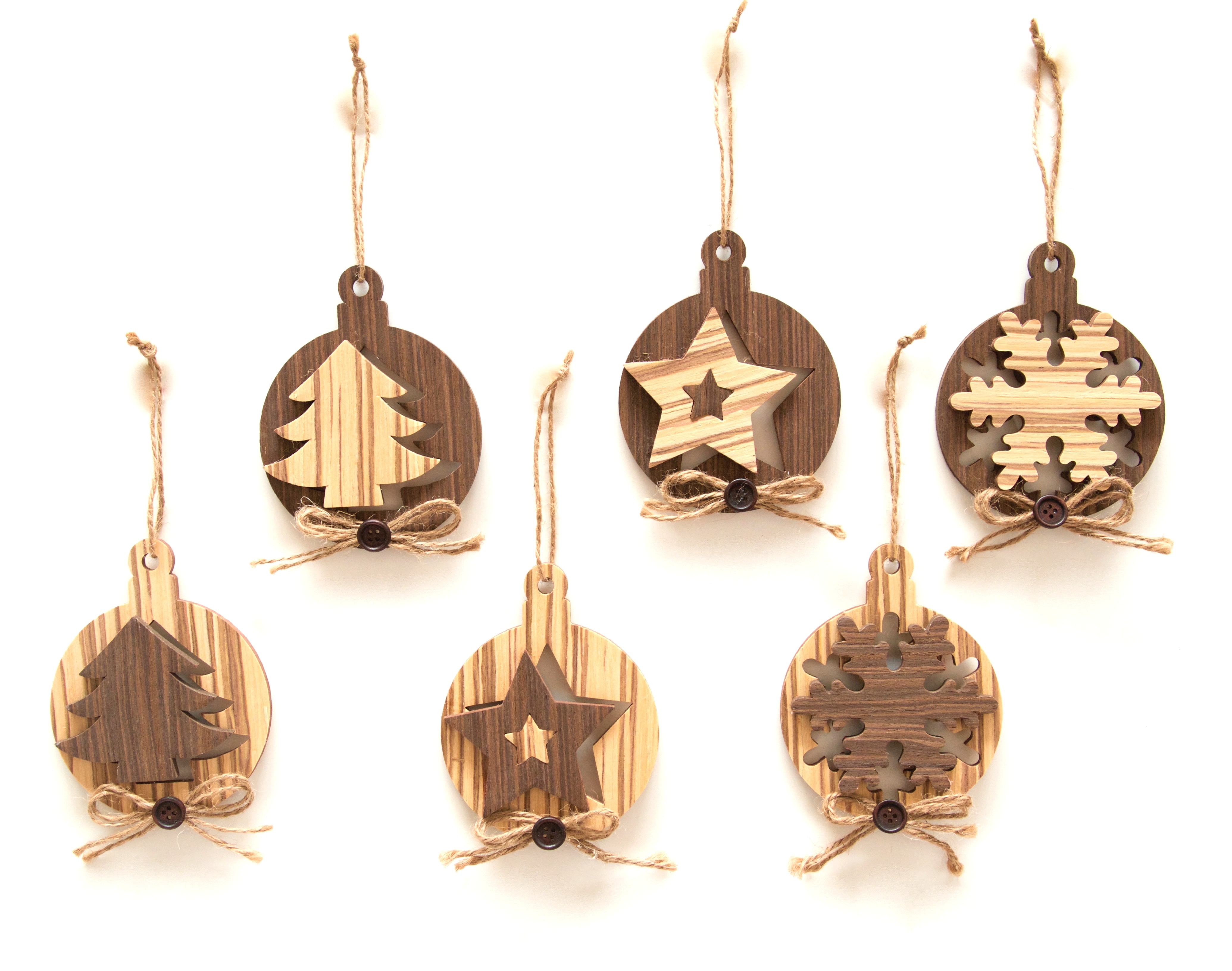 GIOCOPLAST NATALE - ADDOBBO EVA NATURA EFFETTO LEGNO 10 CM - 3 MOD. ASS 34017000