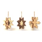 GIOCOPLAST NATALE - ADDOBBO EVA NATURA EFFETTO LEGNO 8 CM - 2 MOD. ASS IN DISPLAY DA 36 PZ
