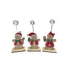 GIOCOPLAST NATALE - PORTAFOTO GINGERBREAD IN LEGNO, 16 CM, MOD. ASS.