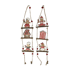 GIOCOPLAST NATALE - DECORAZIONE GINGERBREAD DA APPENDERE IN LEGNO, 40 CM, 2 MOD. ASS.