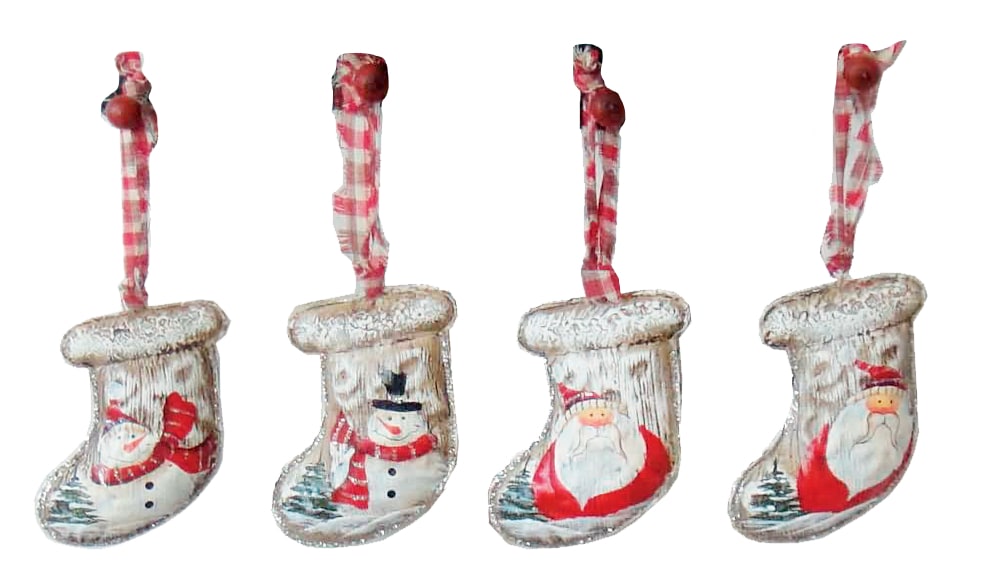 GIOCOPLAST NATALE - CALZINA METALLO ASS, IN DISPLAY