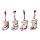 GIOCOPLAST NATALE - CALZINA METALLO ASS, IN DISPLAY