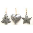 GIOCOPLAST NATALE - ADDOBBI METALLO ASS. CM 13 35011620