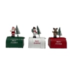 GIOCOPLAST NATALE - MAILBOX TRICOLORE IN METALLO, 12 CM, SOGG. ASS.