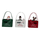 GIOCOPLAST NATALE - BORSINA TRICOLORE IN METALLO, 14 CM, SOGG. ASS.