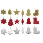 GIOCOPLAST NATALE - ADDOBBO ''CRYSTAL CHIC'' 9 CM, COL. E MOD. ASS.