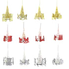 GIOCOPLAST NATALE - CAPPELLINO GIOSTRINA 11 CM ''CRYSTAL CHIC'' COL. E MOD. ASS.