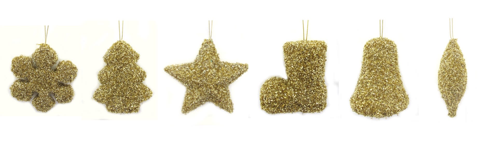 GIOCOPLAST NATALE - ADDOBBO ORO ''CRYSTAL CHIC'' 9 CM, MOD. ASS. 40018308